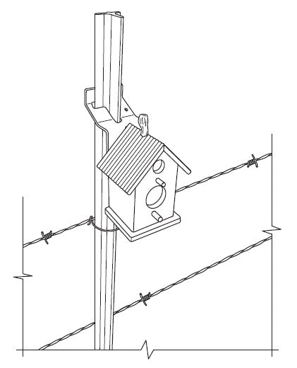 Vertical T - Post Bracket - 2" - Powerflex